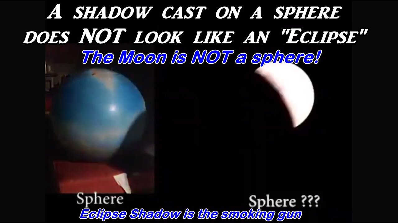 Eclipse Shadow Proves the Moon is NOT a Sphere - Case Closed