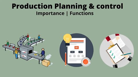 What is Production planning and control? Functions, Importance - Animated video