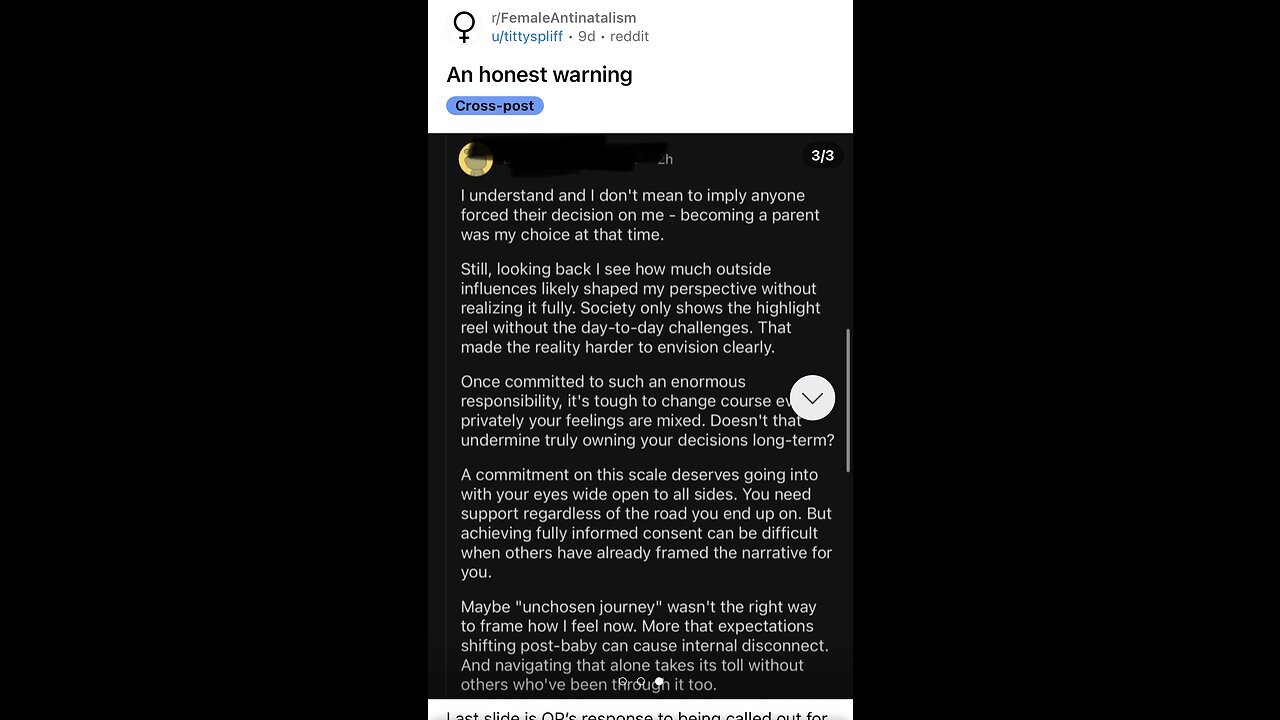 r/FemaleAntinatalism | An honest warning