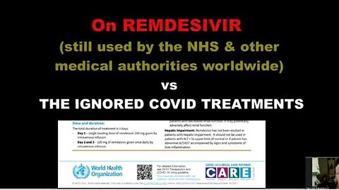 On Redemsivir (still in use) vs the ignored covid treatments - June 2023