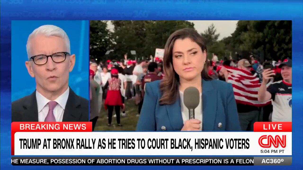 CNN Looked Sad To Be Covering Trump's Massive Rally In 'One Of The Bluest Counties In The Country'
