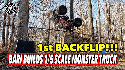 Backlipping The RC Metal Mulisha 1/5 Scale Monster Truck For The First Time Ever!