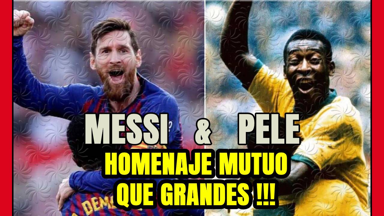 MESSI iguala a PELE como MÁXIMO GOLEADOR: el BRASILEÑO se rinde al ARGENTINO en un emotivo mensaje!