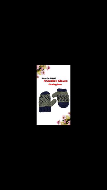 Make Crochet Fingerless Gloves #shorts
