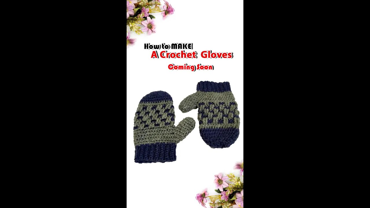 Make Crochet Fingerless Gloves #shorts