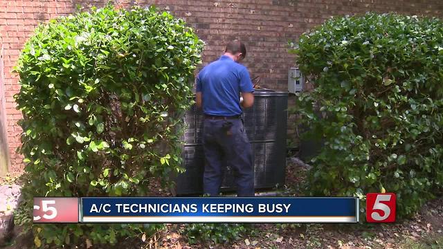 A/C Technicians Busy As Heat Wave Continues