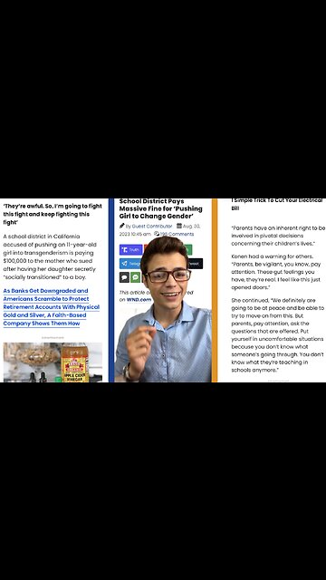 Victor Reacts: California School District Forced to Pay $100,000 Fine for Secretly Transitioning Kid