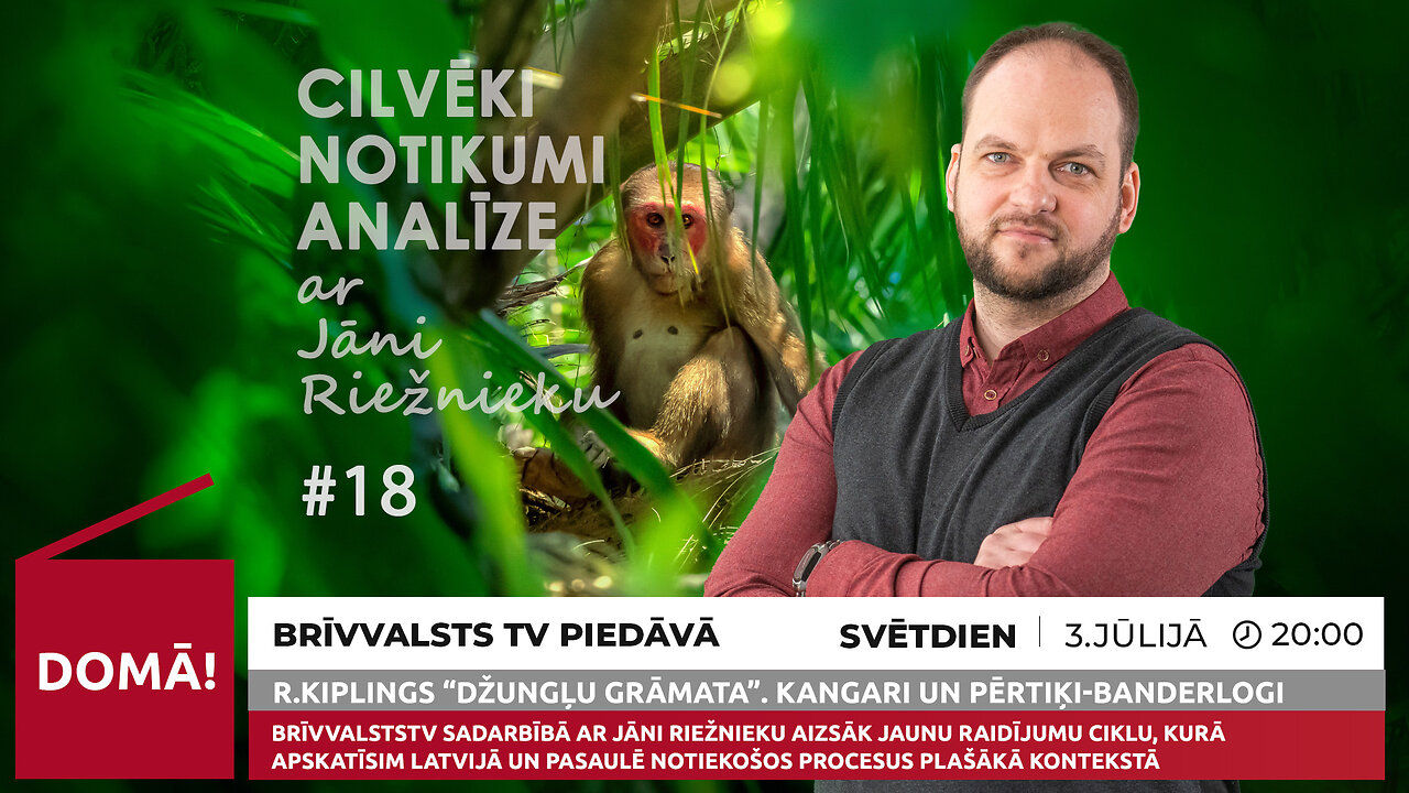 CILVĒKI, NOTIKUMI, ANALĪZE ar Jāni Riežnieku. Par kangariem un banderlogiem./Brīvvalsts TV 73#/