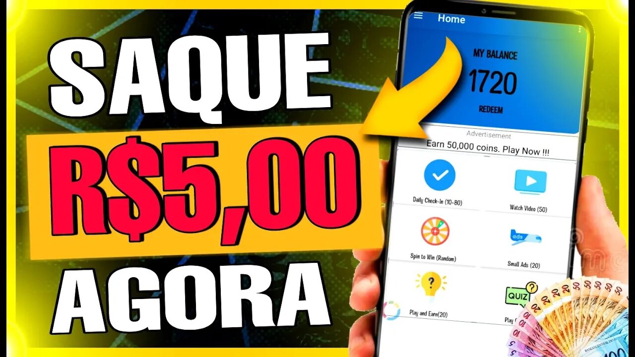 [CORRE😱] SAQUE R$5,00 POR DIA nesse NOVO APP - NOVO APLICATIVO PRA GANHAR DINHEIRO 2022