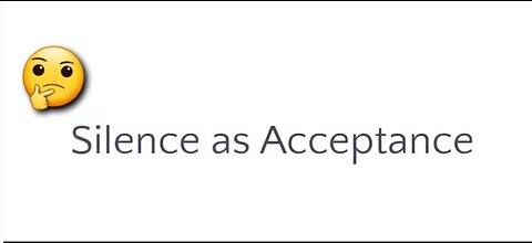 SILENCE IS ACCEPTANCE IN THEIR MINDS. PREDICTIVE PROGRAMMING Gregg Reese