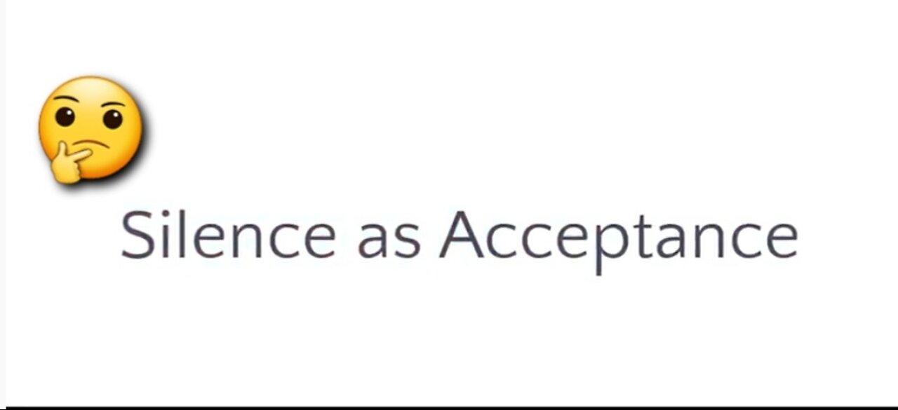 SILENCE IS ACCEPTANCE IN THEIR MINDS. PREDICTIVE PROGRAMMING Gregg Reese