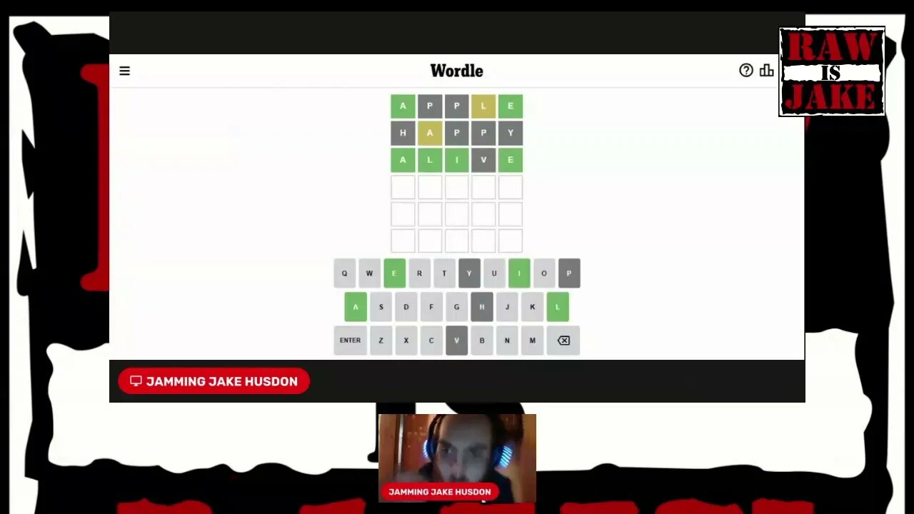 Jake Is Playing Today's Wordle