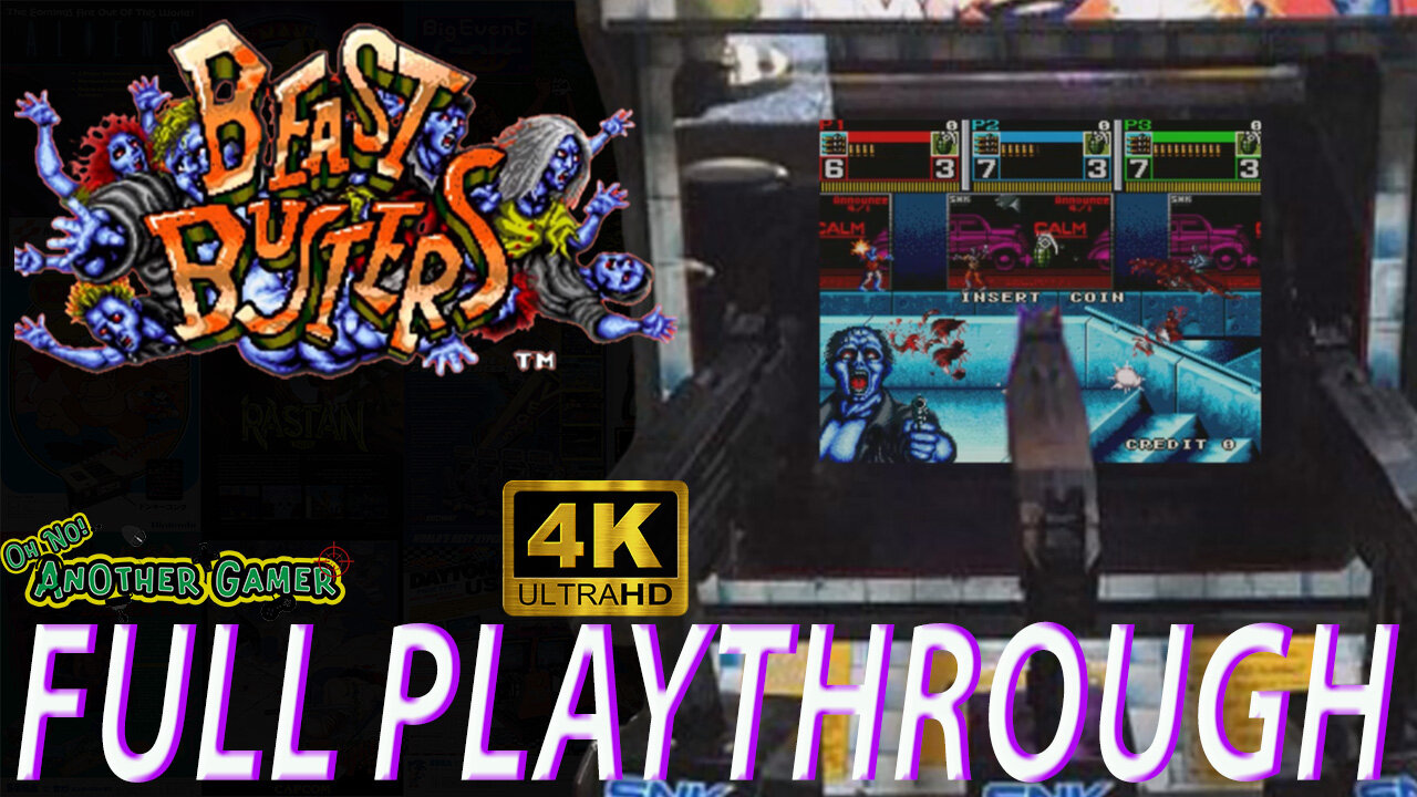 Beast Busters (1989) [Arcade] 🕹🔥 Intro + Gameplay (full playthrough)