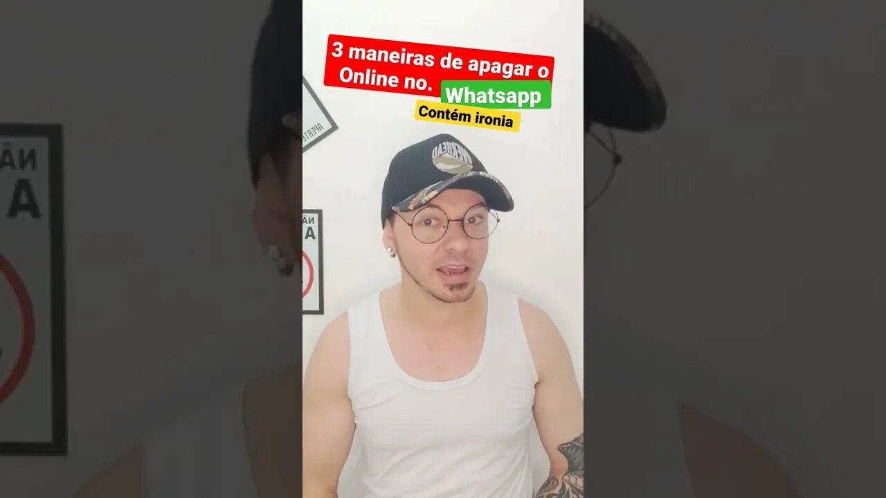 3 maneiras de apagar seu "Online" no whatsapp 😁😁 (Contém ironia)