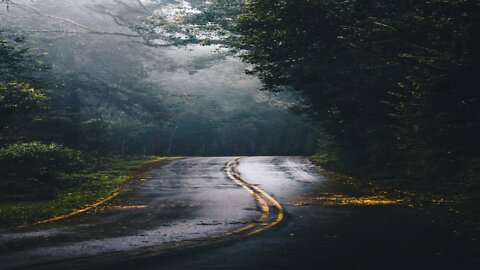 Heavy rain with lightning and wind ambience (Relaxing)