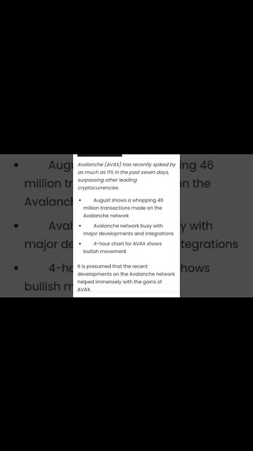 AVAX HUGE UPDATE #avalanche #avaxcoin #avaxpriceprediction #avax #avaxminer #cryptomarketanalysis