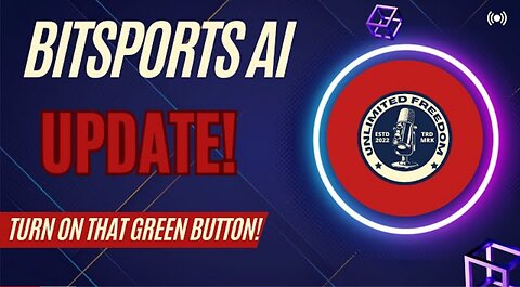 BITSPORTS AI... Turn on that BUTTON FOLKS! It's Monday, click here and I WILL SHOW YOU HOW! (OP)