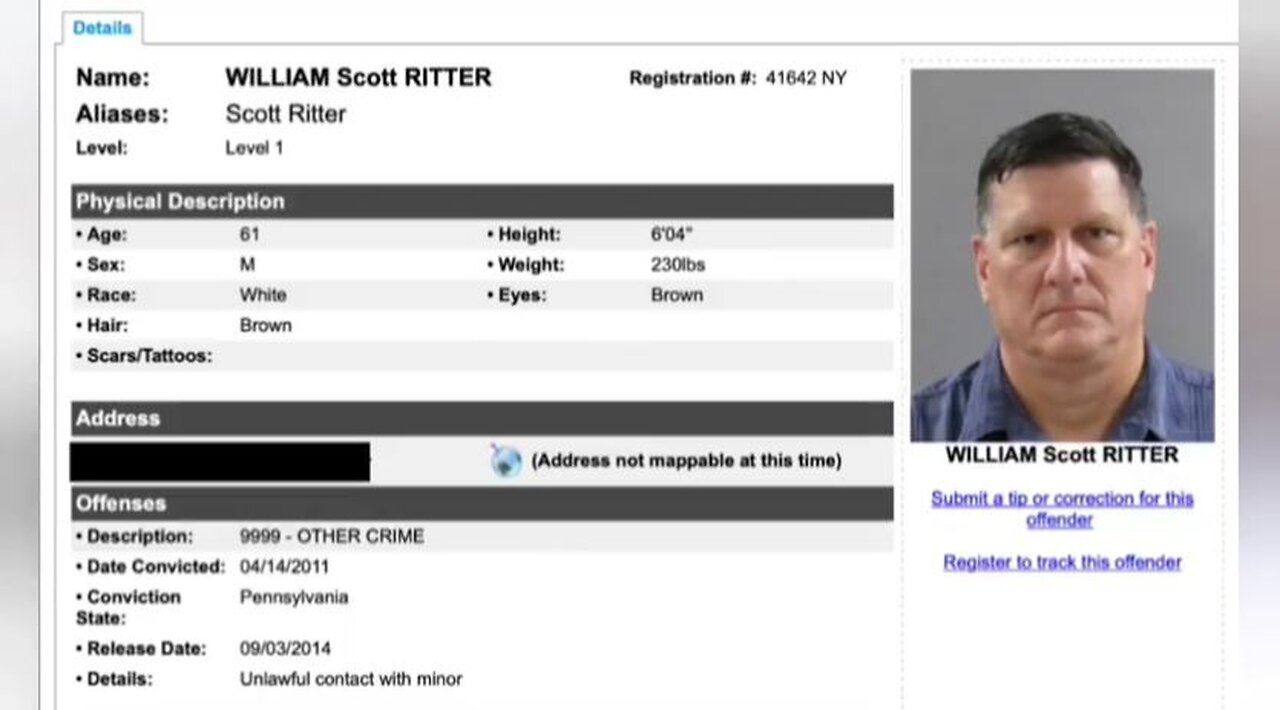 EXPOSED - COVERING UP SCOTT RITTER’S PEDOPHILE PAST