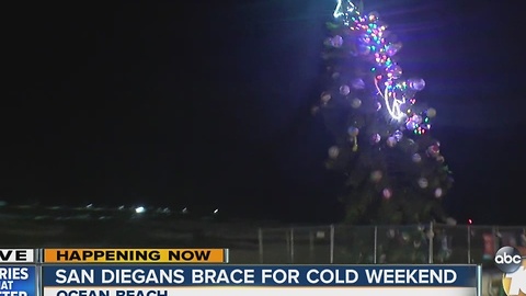 San Diegans brace for cold weekend