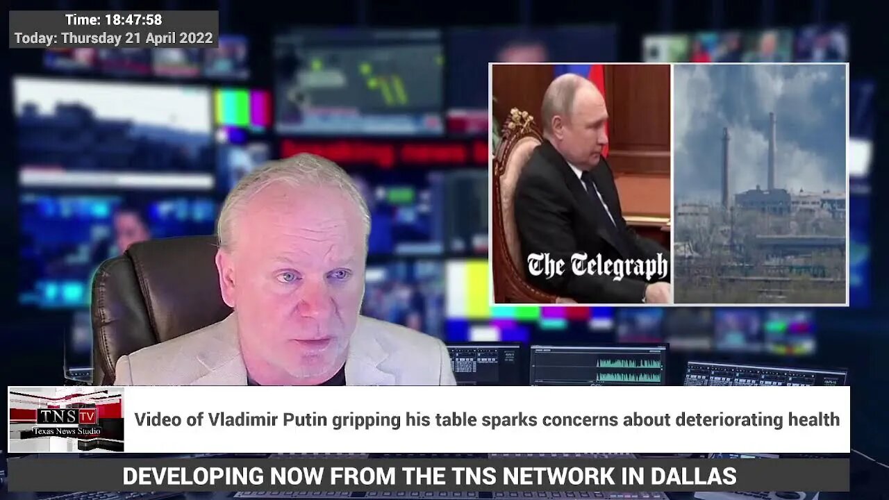 TNS LIVE EVENT: PUTINS HANDS ARE SHAKING UNDER THE TABLE