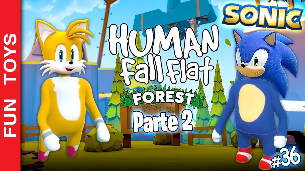 Human Fall Flat: Continuamos na NOVA FASE OFICIAL com SONIC E TAILS para desvenda-la!!! #36