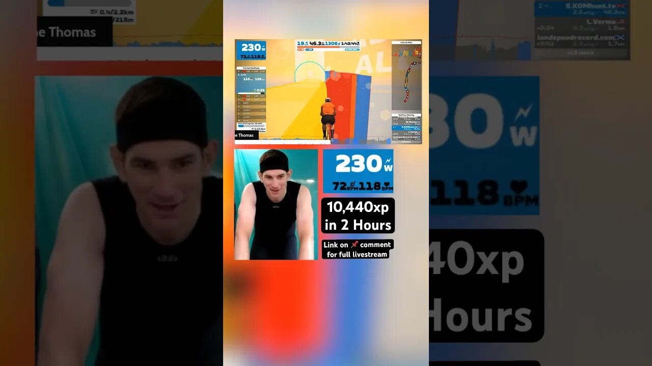 10,000xp+ in 2 Hours on Zwift Climb Portals #zwift #xp #hack #shorts