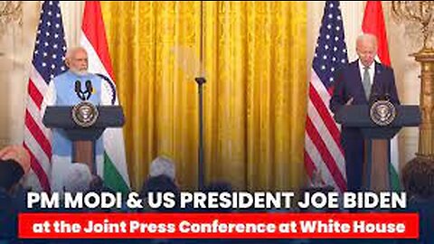 PM Modi & US President Joe Biden at the Joint Press Conference at White House