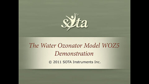 SOTA Water Ozonator - Model WOZ5 - Push Button