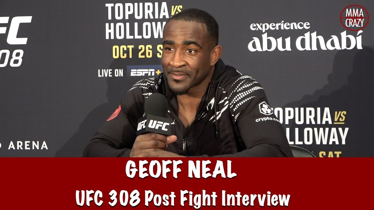 Geoff Neal “It’s sad to see a legend go out like that” talks Belal Muhammad rematch UFC 308