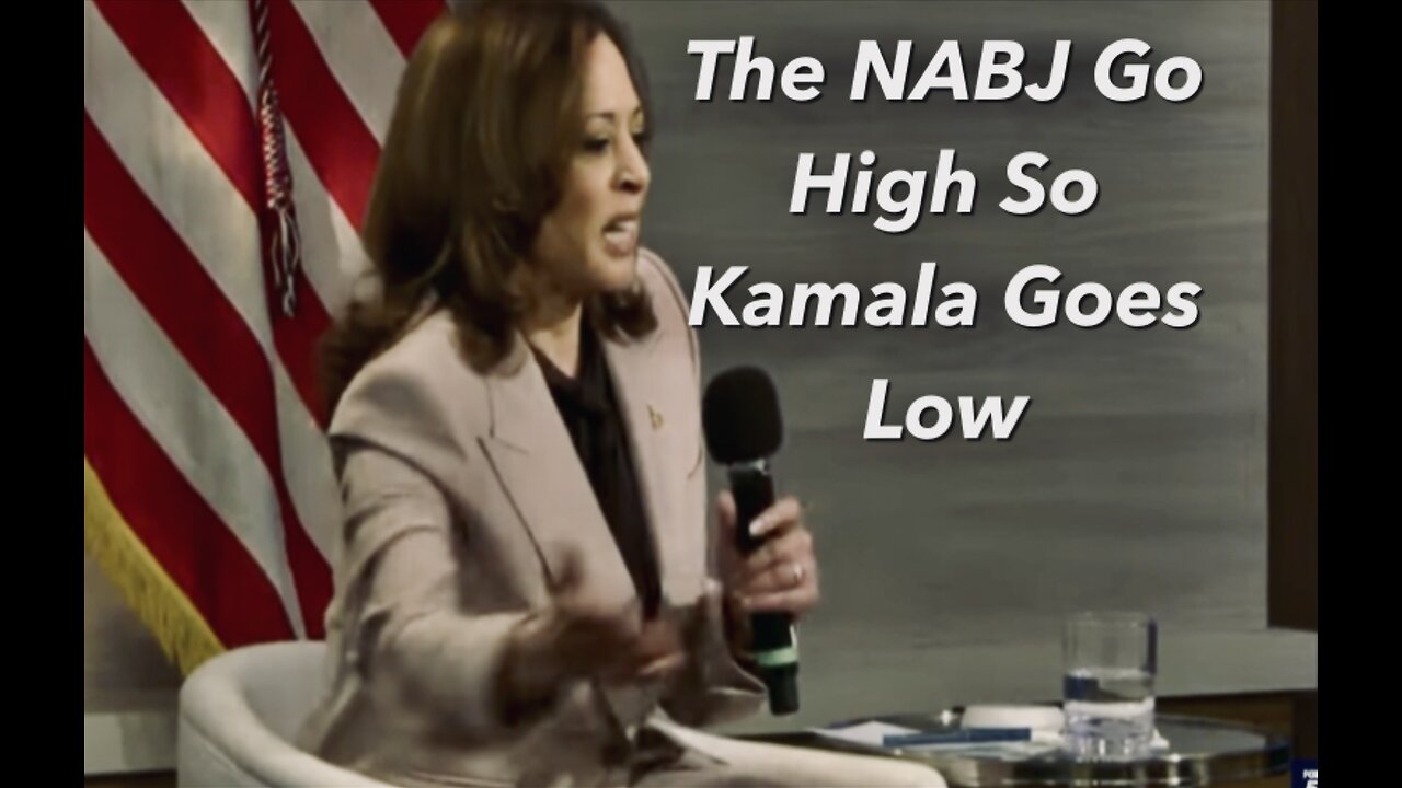 Watch The Moment Kamala Realizes She Just Lost As She Scowls At The NABJ In Contempt