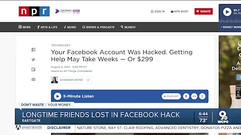 Longtime friends lost in Facebook hack