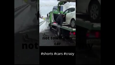 Guy not having his car towed