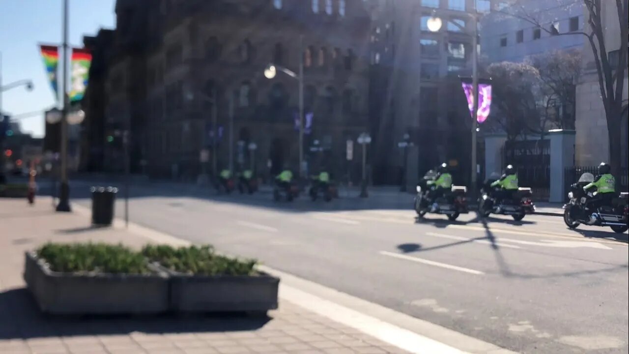 LIVE Rolling Thunder Ottawa freedom rally/poutinefest from Chateau Laurier morning