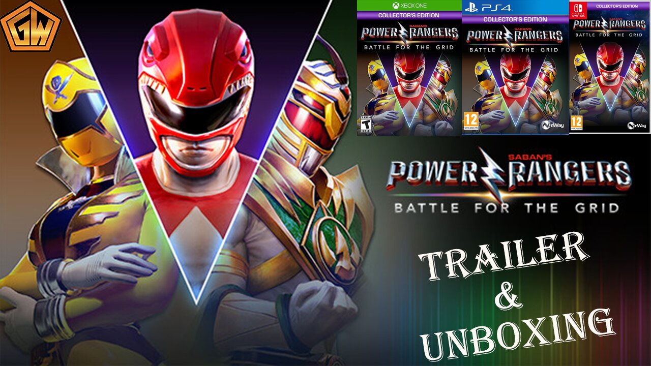 Power Rangers Battle For The Grid Trailer And Ps4 Switch Xbox One Unboxing (GamesWorth)