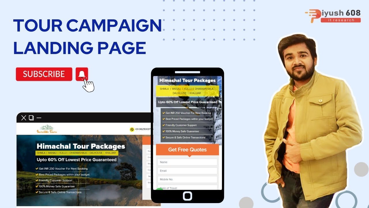 Tour campaign Landing Page