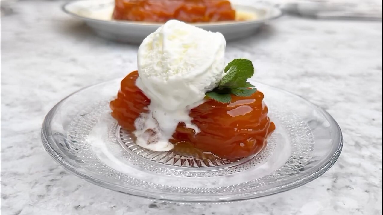 Apple Mille-Feuille with Vanilla Ice Cream