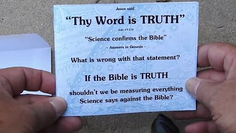 "The Bible is not a Science Book"