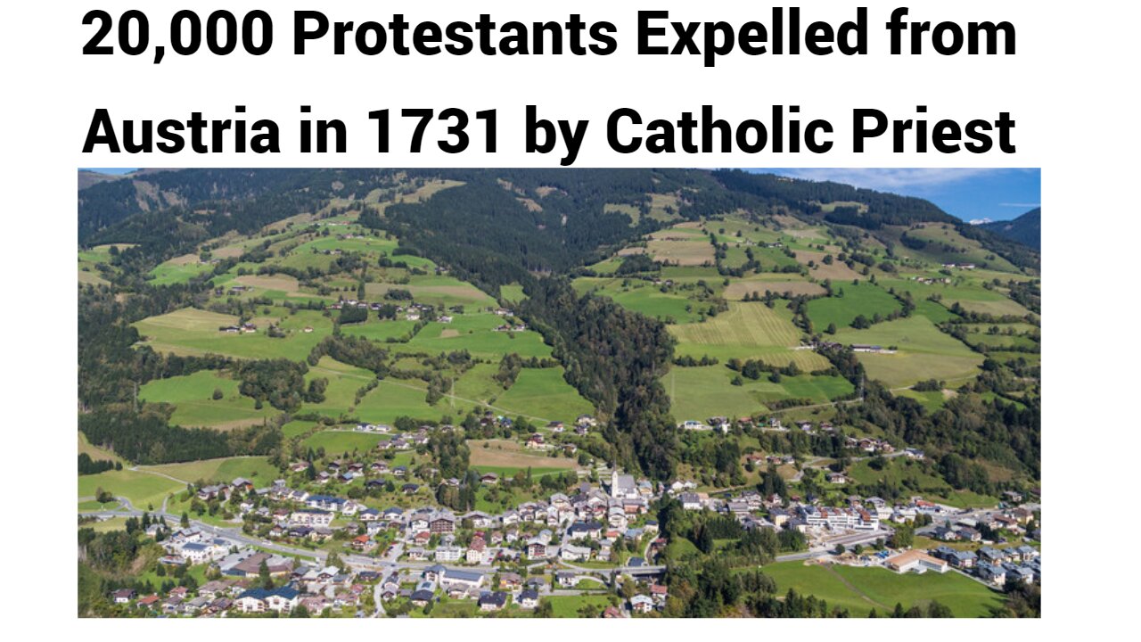 Protestants driven from Austria by Catholic Archbishop