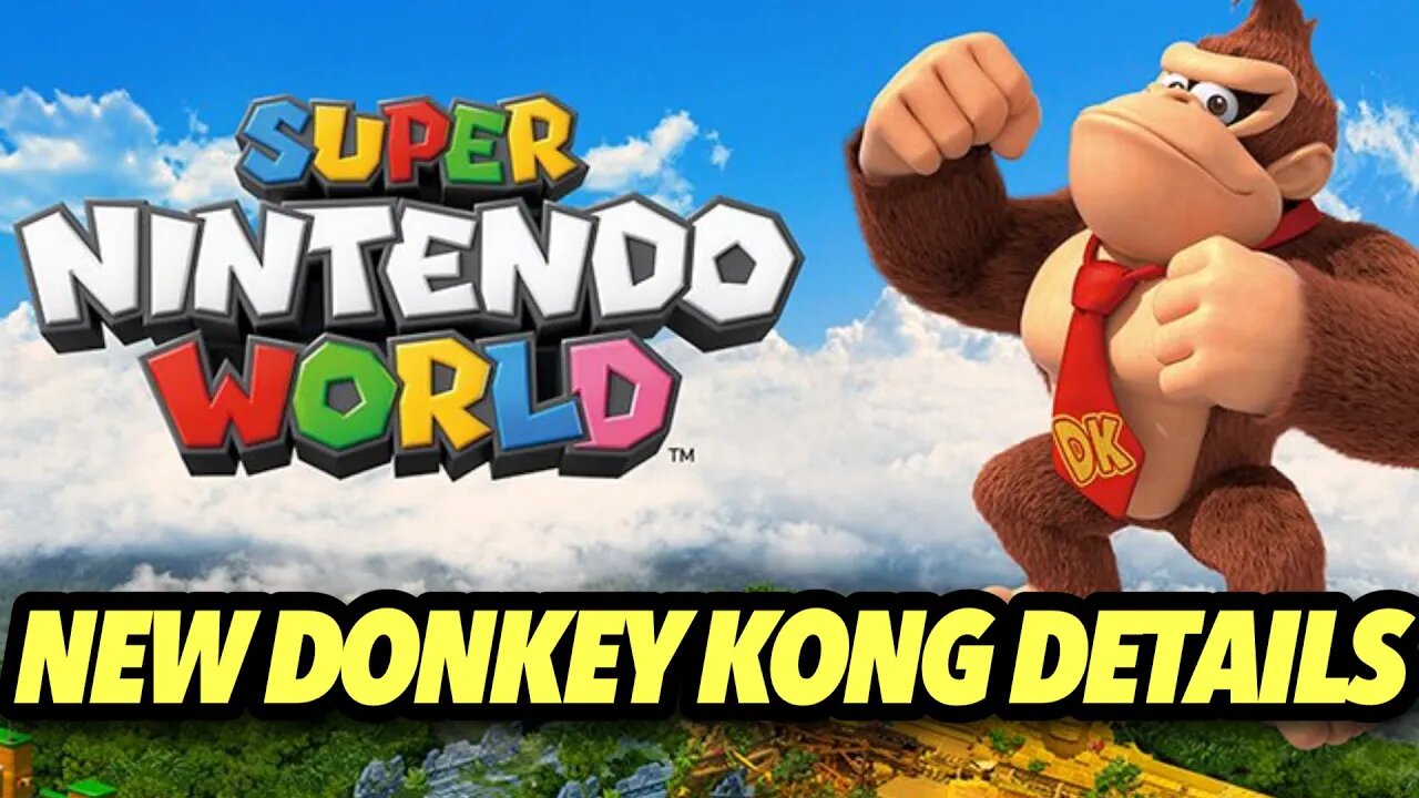 Super Nintendo World Donkey Kong Ride Details