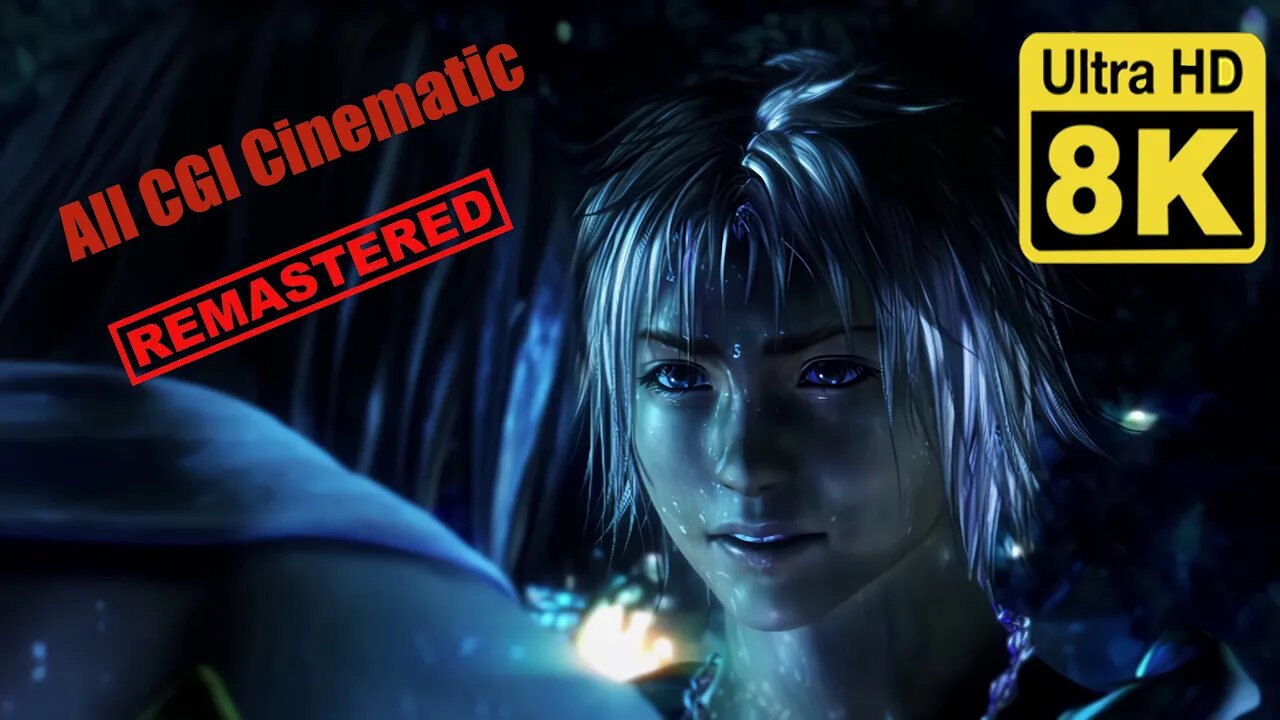 Final Fantasy X All CGI Cinematic 8K (Remastered with Neural Network AI)