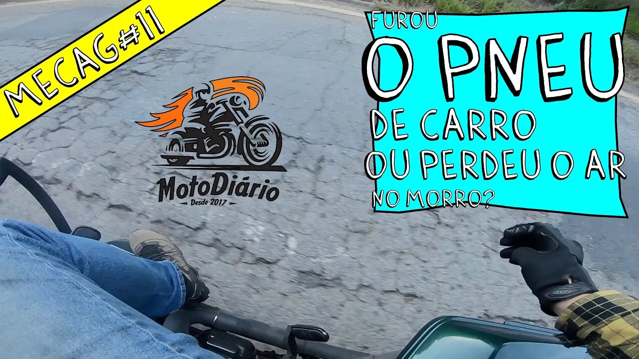 Harley foi feita pra quebrar: FUROU o PNEU de CARRO ou perdeu o AR no MORRO? MECAG#11