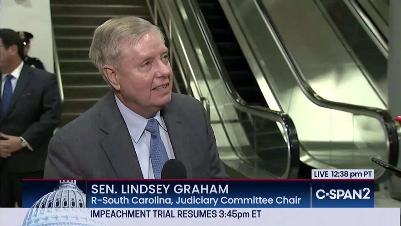 Sen. Lindsey Graham Reacts to Final Day of House Impeachment Manager Arguments