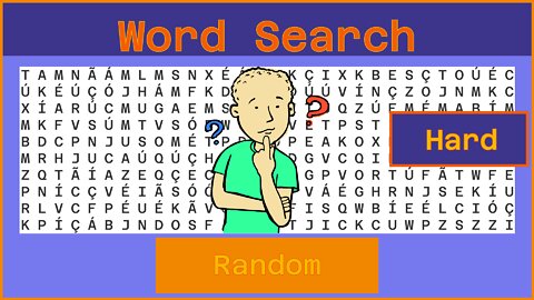 Word Search - Challenge 10/23/2022 - Hard - Random