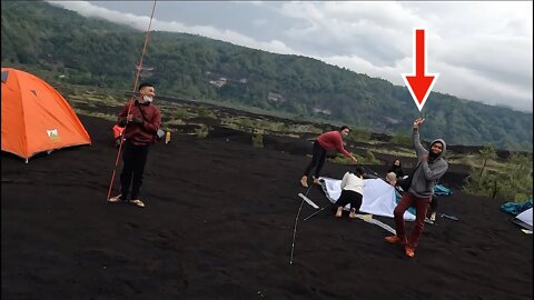 Black Lava part 1 Mt. Batur Volcano we took street scooters off road where they shouldn't go!