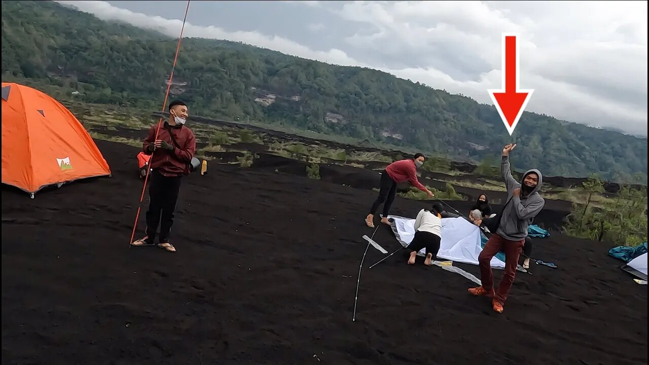 Black Lava part 1 Mt. Batur Volcano we took street scooters off road where they shouldn't go!