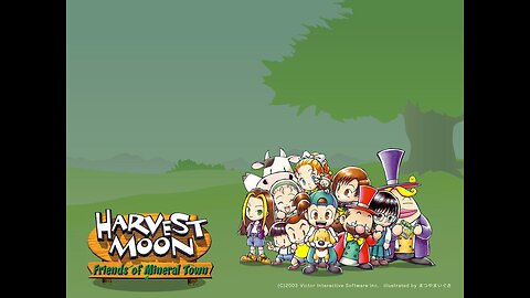 Harvest Moon Friends Of Mineral Town Gameplay Part 5 (GBA) - Clearing The Logs Out Of The Field