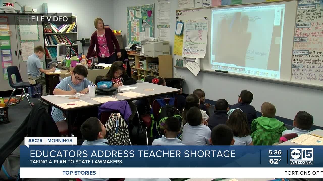 Educators address teacher shortage, take plan to state lawmakers