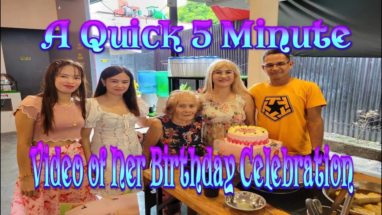 5-minute Birthday Celebration in the Philippines