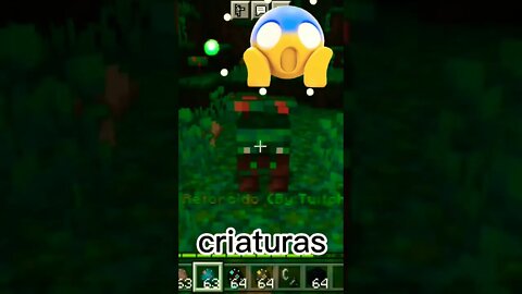 MINECRAFT EU ENCONTREI CRIATURAS DE OUTRO UNIVERSO VOCÊ NUNCA VIO 😱😱😱😱😱#minecraft #shorts #fypシ