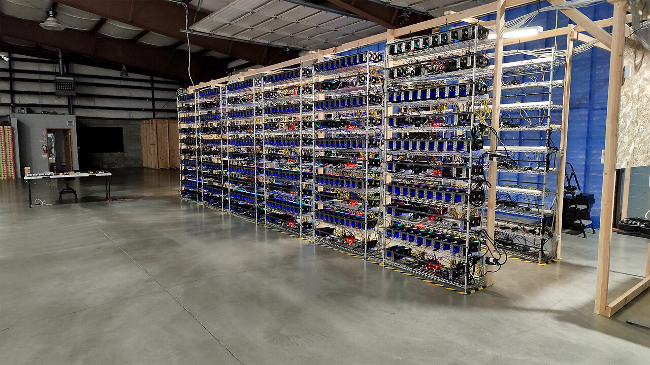 800 GPU Mining Farm - Cleaned Up / Organized / Walk Through